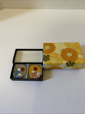 Japanese Kutani Miniature Plates Chopstick Rests 1 1/2” Mt Fuji